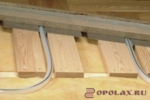 монтаж электрического теплого на деревянный пол