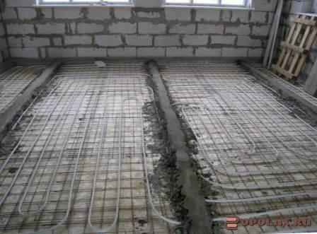 Какой бетон подходит для тёплого водяного пола?
